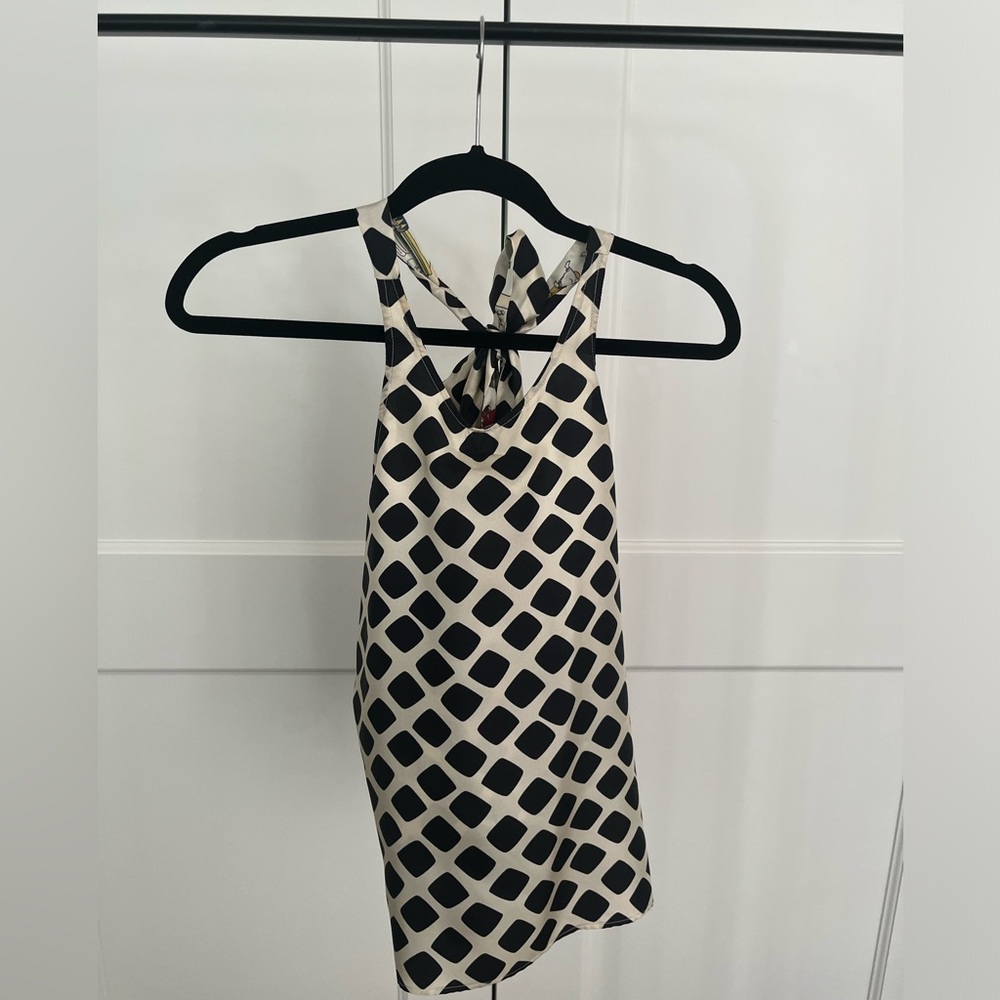 La Prestic Ouiston, silk halter top, NWT! Size 3 in Paris sizing